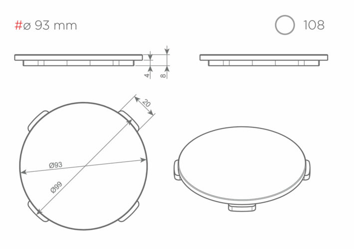 Kerrock cap 108, for Kerrock washbasins